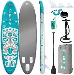 Доска САП (SUP) надувная Funwater TIKI BLUE 320х84х15 W05A