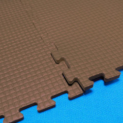 Мягкий пол, коврики-пазлы  (мелкий пазл) 50х50x1 см, коричневый